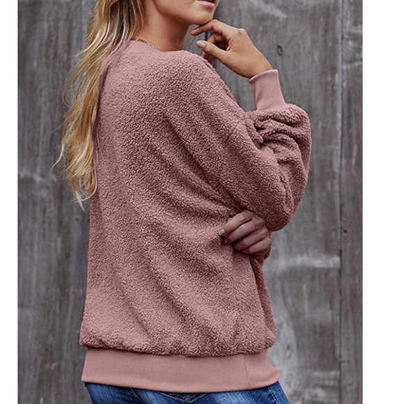 Pink fuzzy popcorn Sweatshirt - Picture 4 of 5